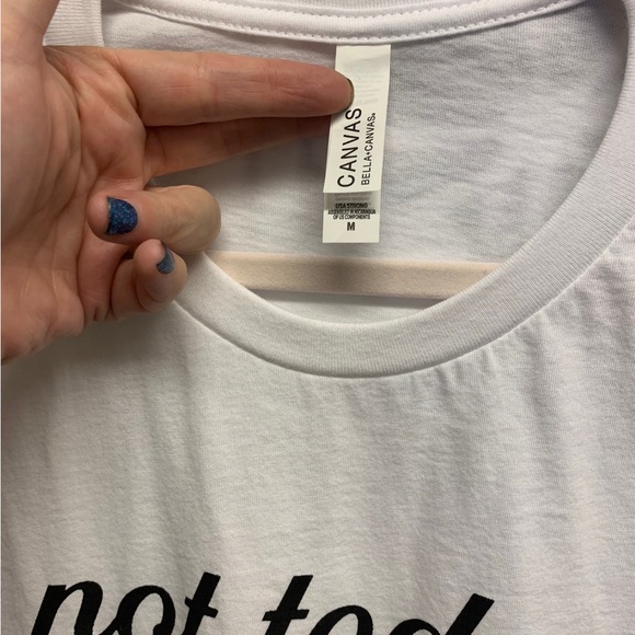 Brand new not today crop shirt multiple sizes NWT - Picture 3 of 4